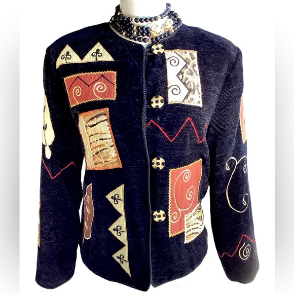 Vintage Multi Patch Jacket. B30 - Picture 2 of 12